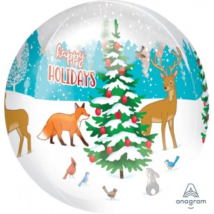 Woodland Holidays Christmas Orbz Balloon Woodland Holidays Christmas Orbz Balloon